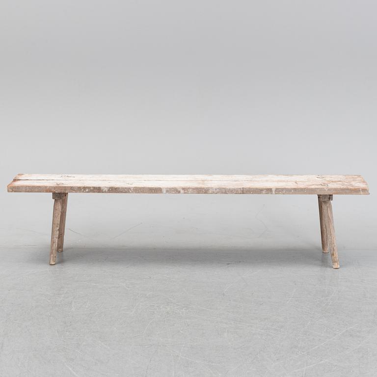 A 19th Century garden bench.