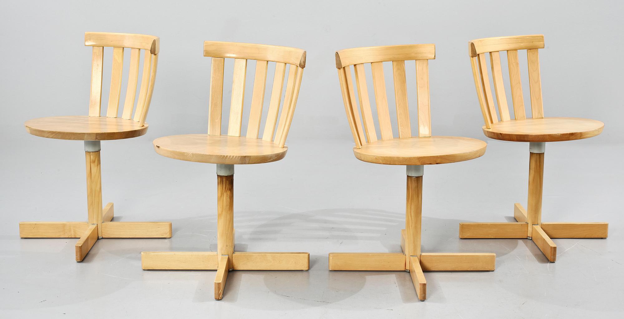 STOLAR, 4 st, Sune Fromell och Jan Hallåsen, Edsbyverken, 1900-talets andra hälft.