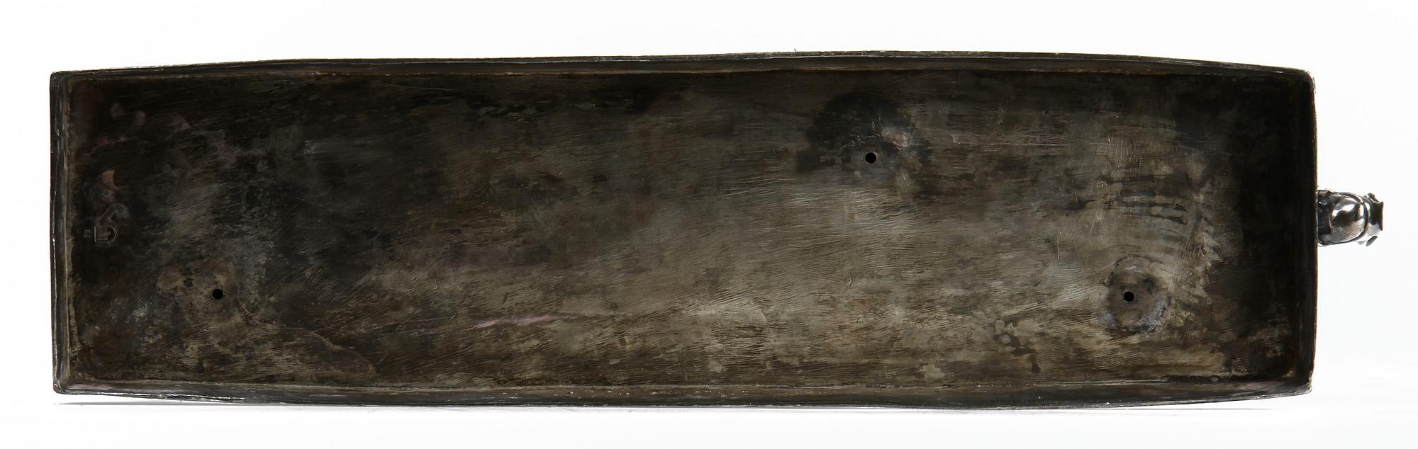 WILHELM ZWICK, skulptur, nysilver, Kayser, sign.