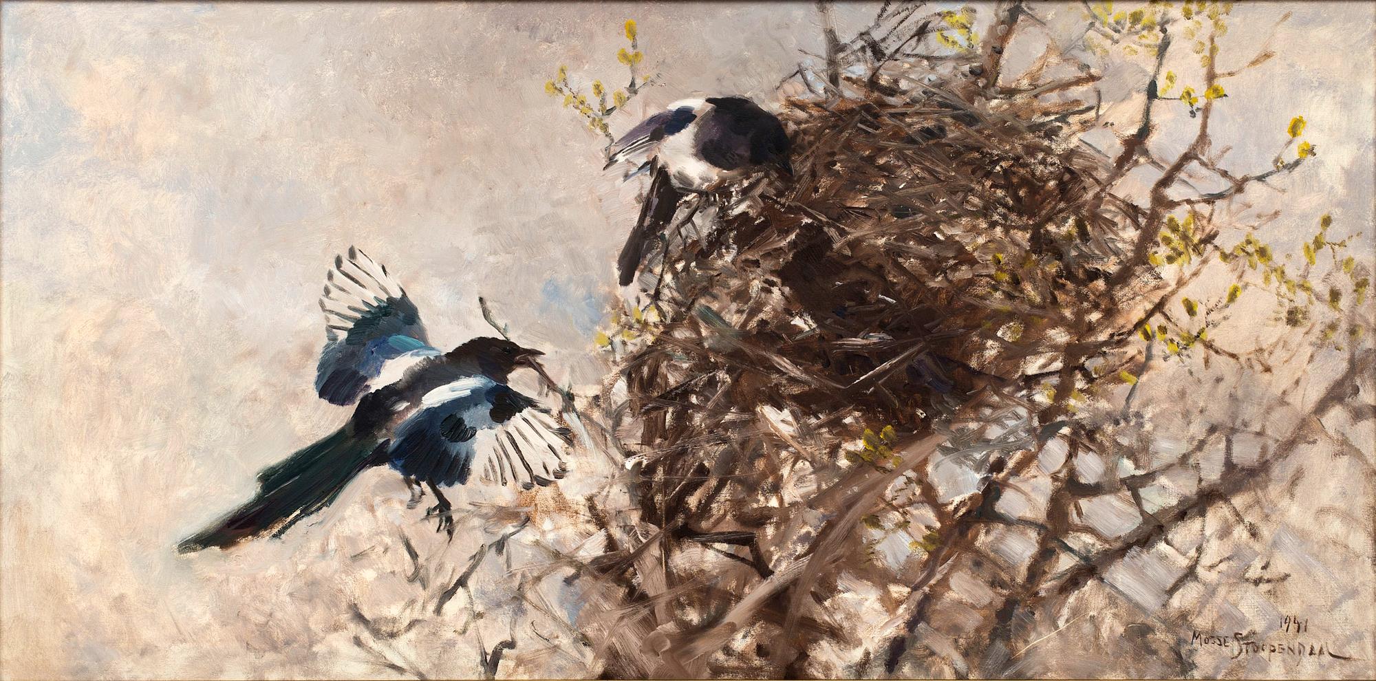 MOSSE STOOPENDAAL, oil on canvas signed and dated 1941.