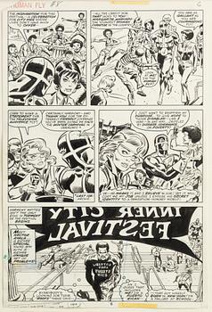 Marvel, "Human Fly", orginalteckningar, 1978.