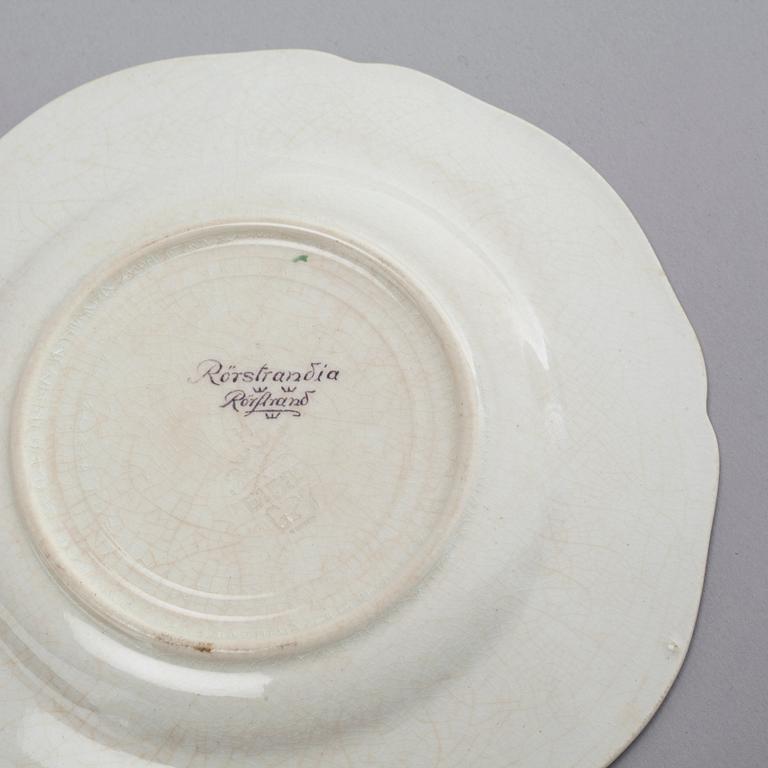 90 pieces of earthenware tableware from Rörstrand, model "Rörstrandia", 1930-56.