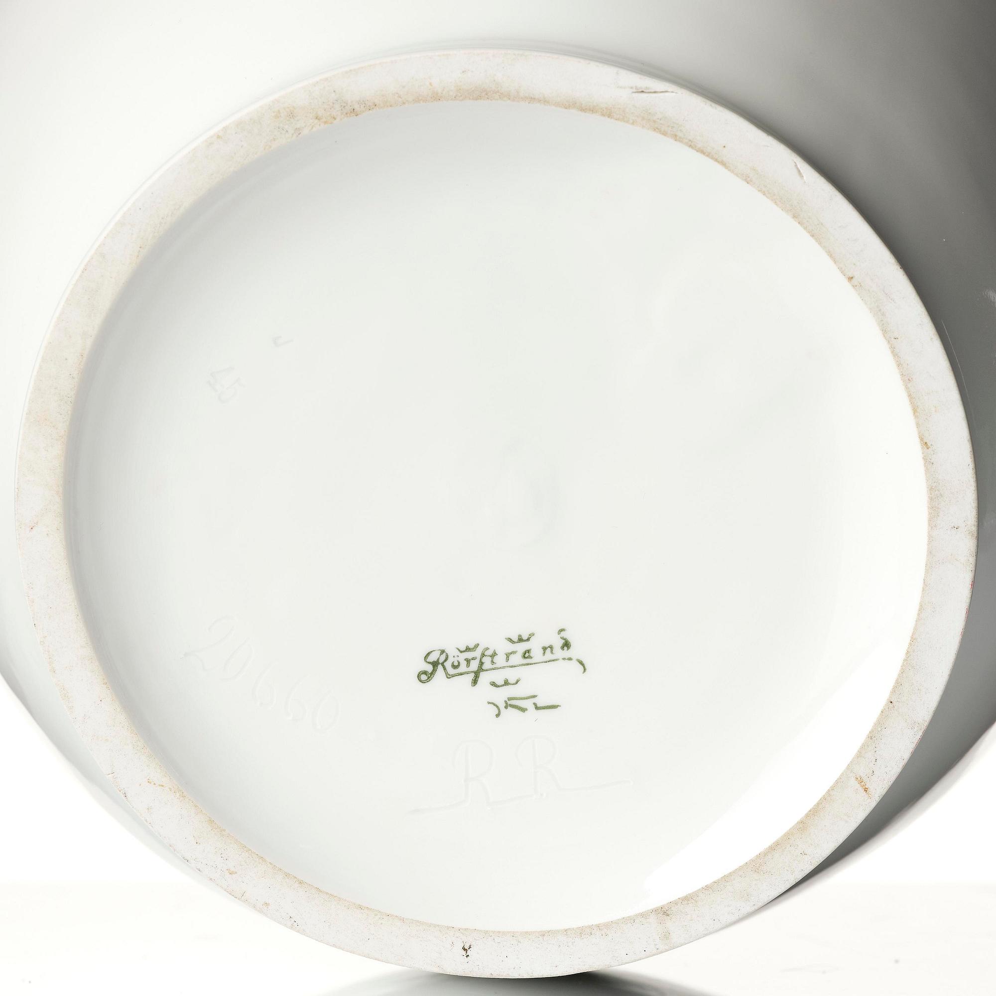 Karl Lindström, & Ruben Rising, vas, porslin, Rörstrand 1900-1910.