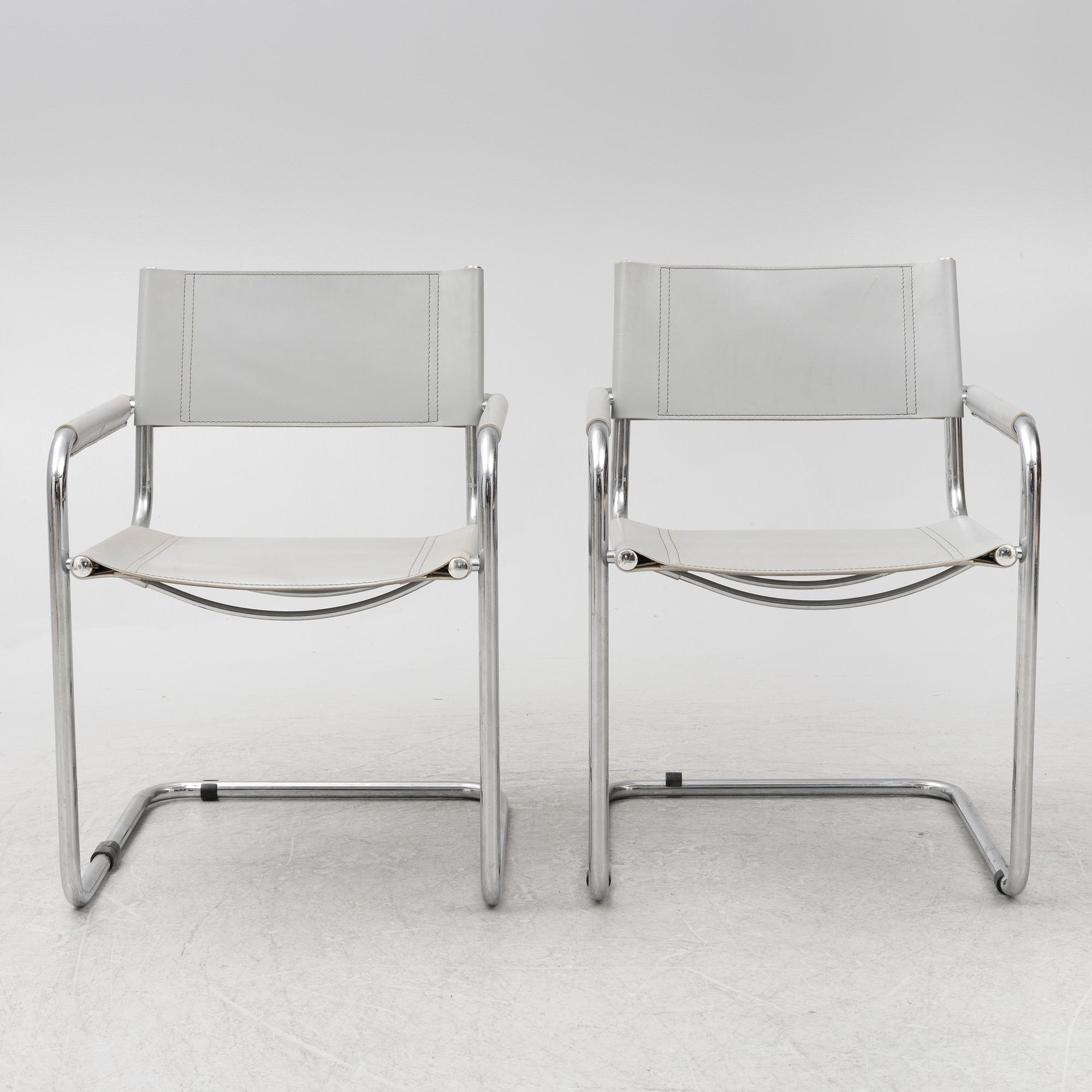 Seven chairs, probably Italy, 1980s.