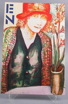 EVA ZETTERWALL, färglitografier, 4 st i mapp, sign o numr 105/375.