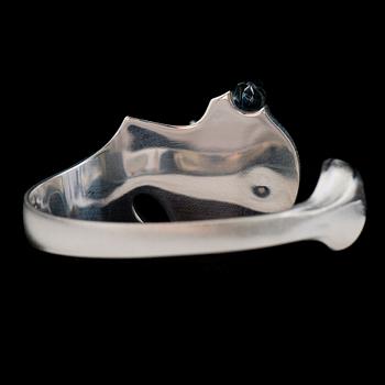 Björn Weckström, ARMBAND, "Ivanhoe", silver, akryl. Lapponia 1976.