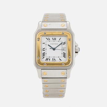 CARTIER, Santos, armbandsur, 29 x 28 (41) mm.