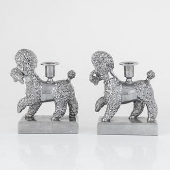 Per B. Sundberg, a pair of candlesticks, "Föremål", poodles, limited edition, Ikea 2018.