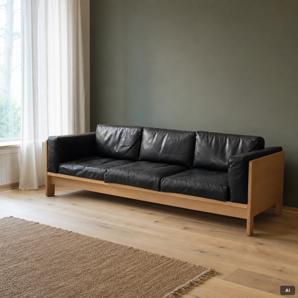 Tobia Scarpa, a 'Bastiano' sofa, Haimi, Finland, 1960s/70s.