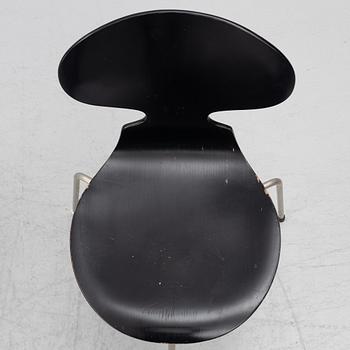 Arne Jacobsen, six 'Ant' chairs, Fritz Hansen, Denmark, 1950s/60s.