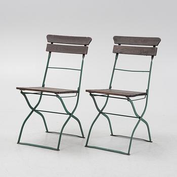 A seven-piece garden furniture suite, Tuve Osby Sweden, second half of the 20th Century.