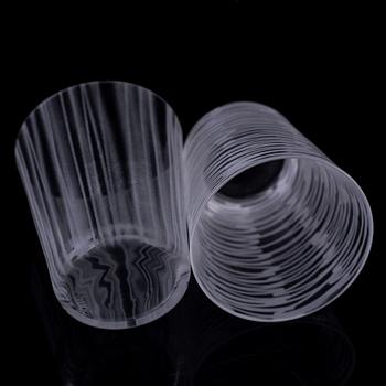 INGEGERD RÅMAN, glas, 6 delar, Orrefors, 2000-tal.