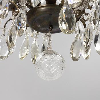 Chandelier, Rococo style, 20th century.