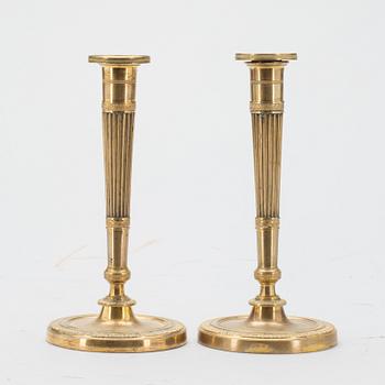 LJUSSTAKAR, ett par. Frankrike, directoire. 1800-talets första hälft.