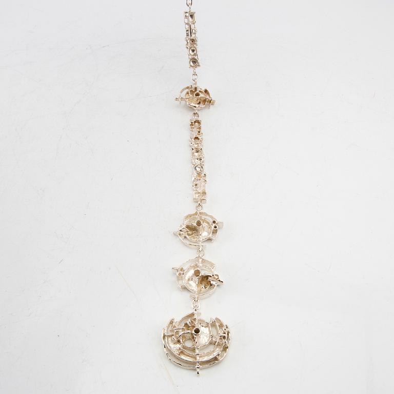 A silver necklace by Juhls Norway.