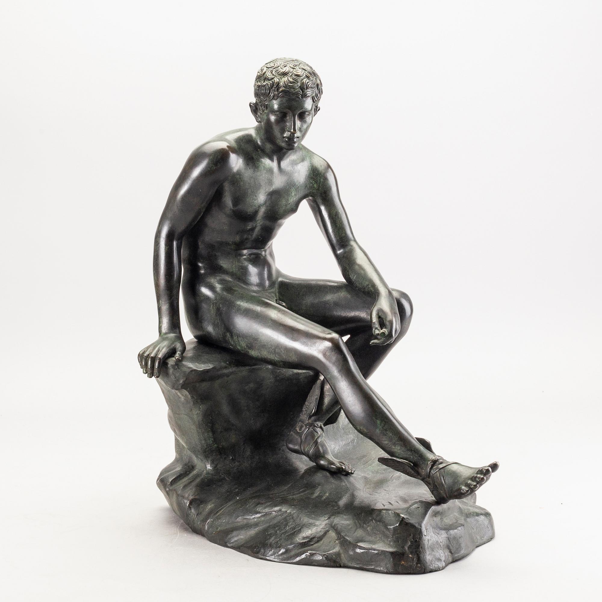 A late 19th century bronze sculpture.