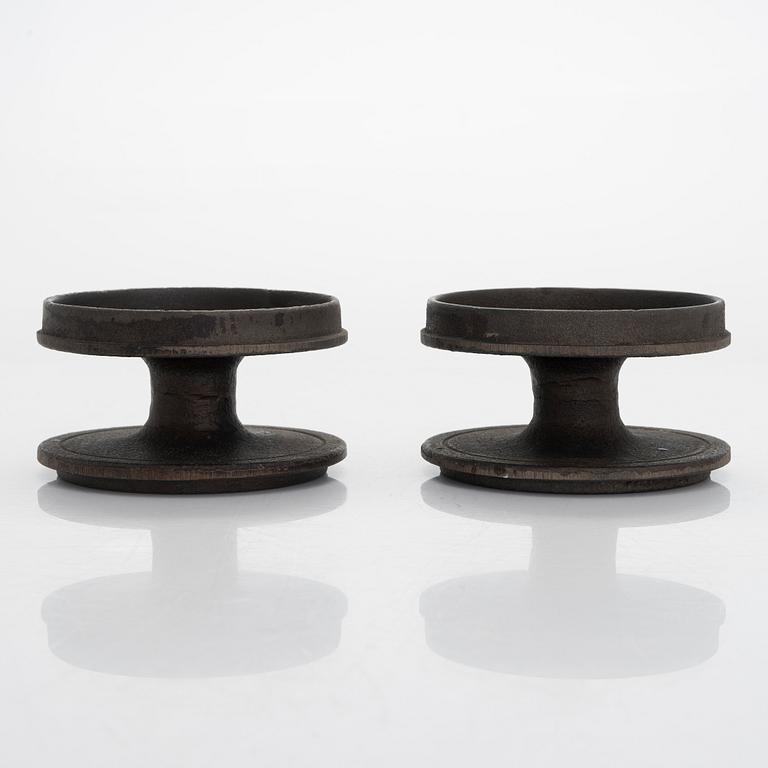 Ilmari Tapiovaara, a pair of 1969 candle holders.