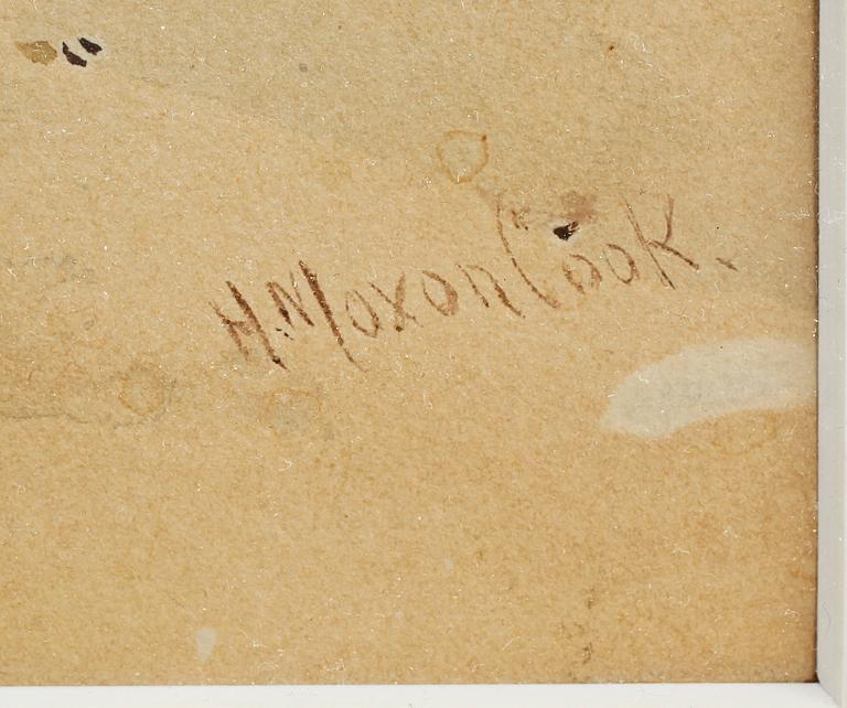 HERBERT MOXON COOK, akvarell, sign.