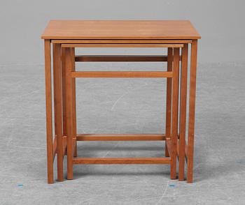 A Josef Frank mahogany nest of tables, Firma Svenskt Tenn.