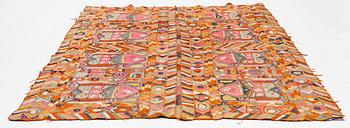A semi-antique textile with embroideries, nomads, Iraq, c. 245 x 170 cm.