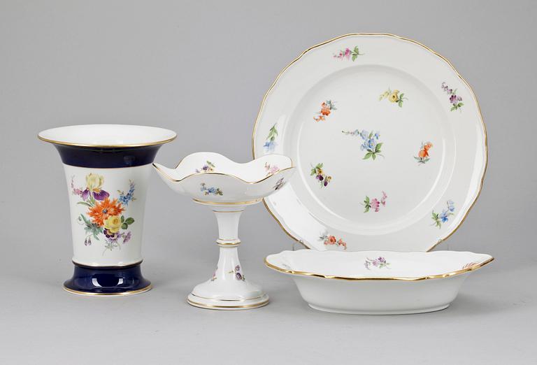 PARTI PORSLIN, 4 delar, Meissen, 1900-tal.