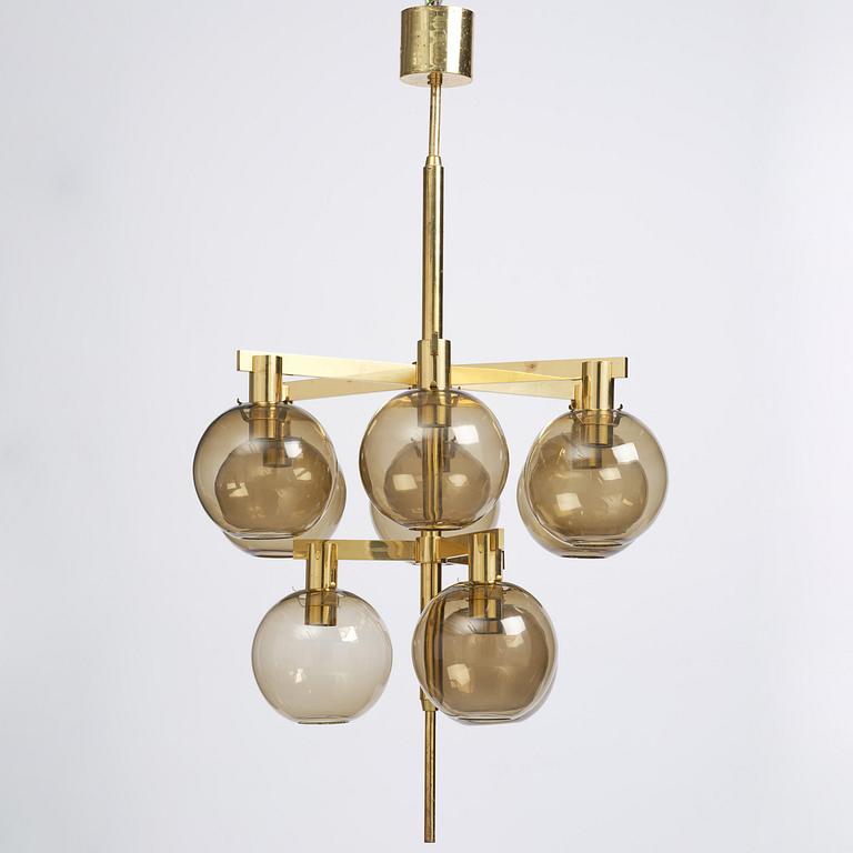 Hans-Agne Jakobsson, taklampa, modell "T348/9", Hans-Agne Jakobsson AB, Markaryd, 1960-tal.