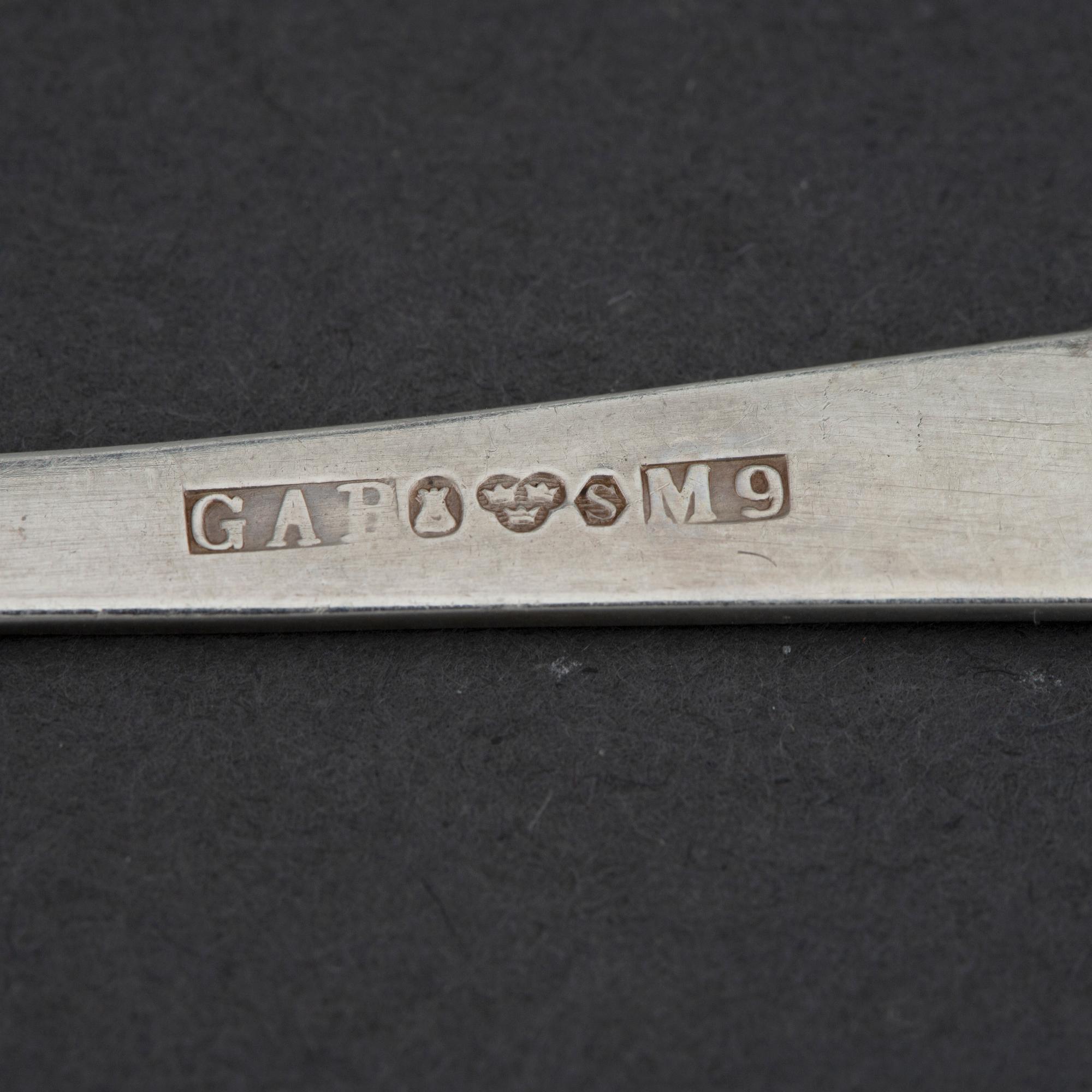 JACOB ÄNGMAN, bestickservis, 60 delar, silver. "Rosenholm", GAB, Stockholm/Eskilstuna, 1900-talets andra hälft.