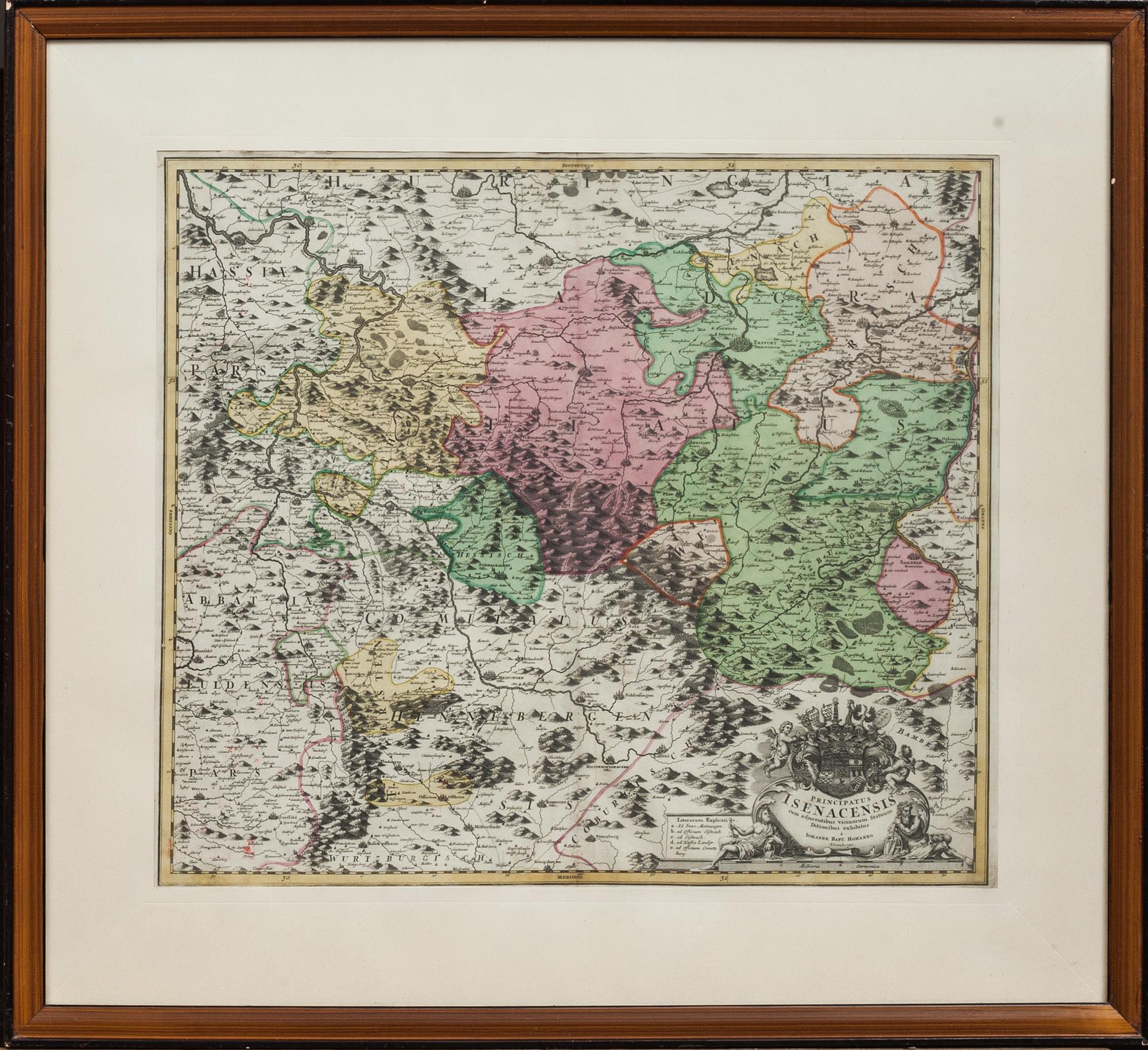 KARTA, Johan Babtista Homanno, 1700-tal.