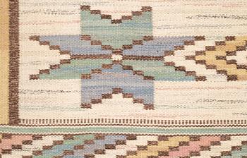 Märta Måås-Fjetterström, matta, "Vit botten", rölakan, ca 296,5 x 220,5-222,5 cm, signerad AB MMF.