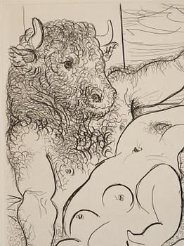 Pablo Picasso, "Scène bacchique au Minotaure".