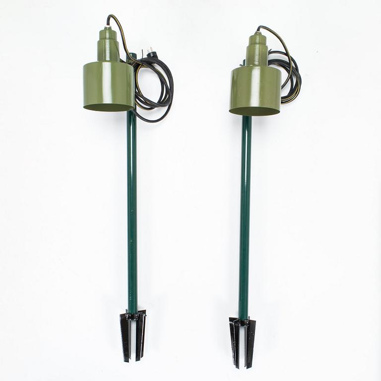 Lisa Johansson-Pape, two 1960s garden lights '140-016' for Stockmann Orno.