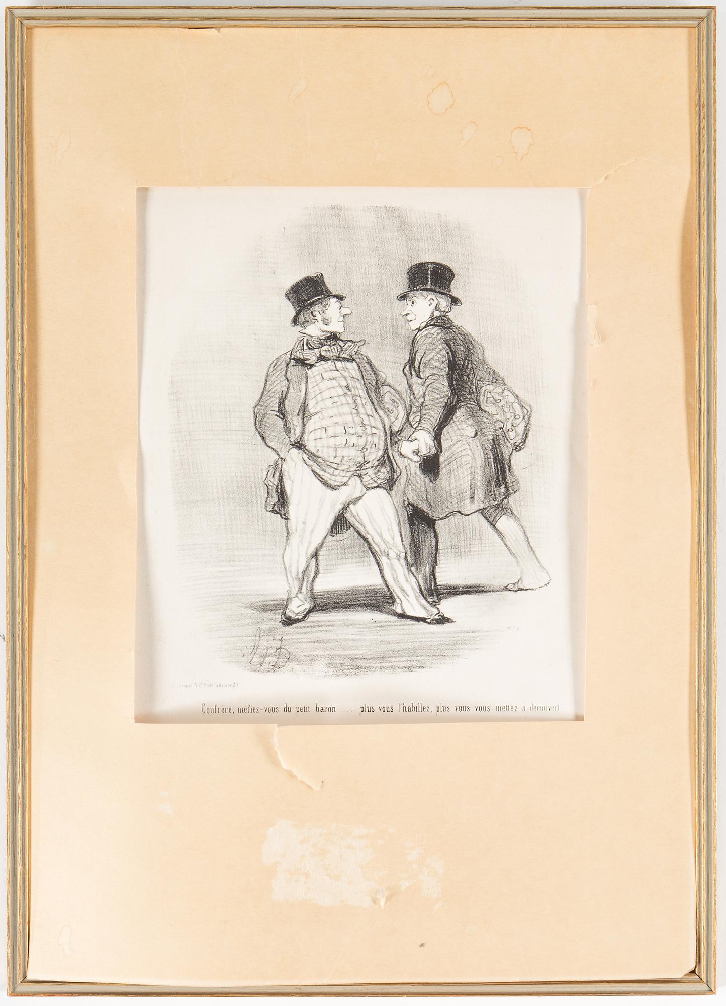 A set of four lithograph by HONORÉ DAUMIER.