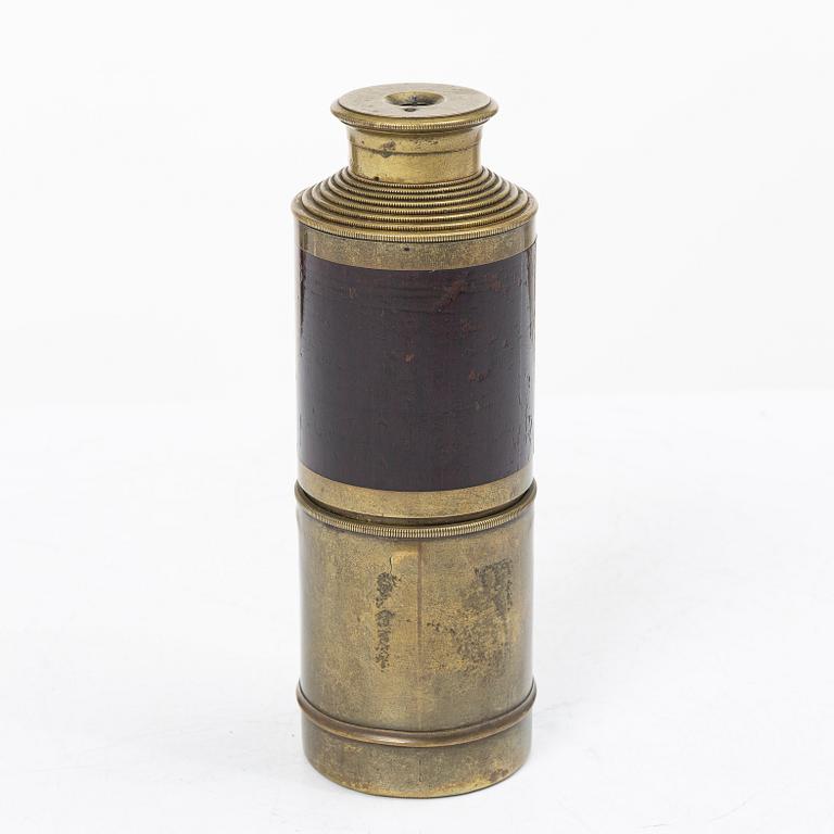 Telescope, 19th century, marked L Ingr Chevalier,  opticien du Roi  , Place du Pont Neuf 15, Paris.