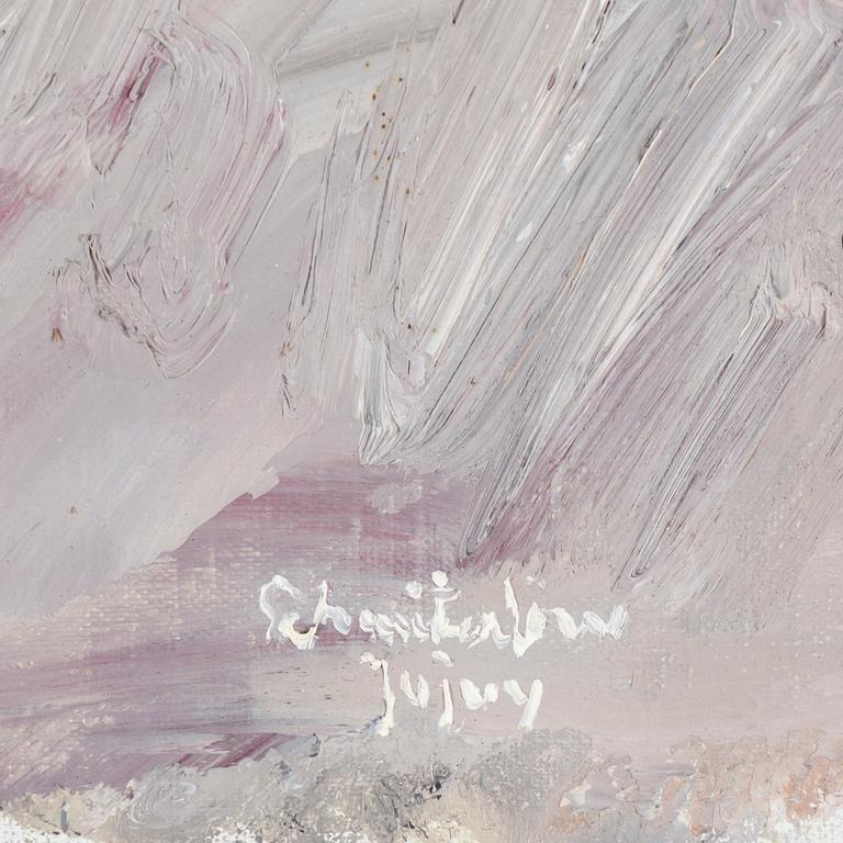 BERTRAM SCHMITERLÖW, oil on canvas, signed, Jujuy (province in Argentina).