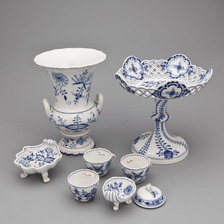 SERVISDELAR, 14 st, porslin, Meissen, 1900-tal.