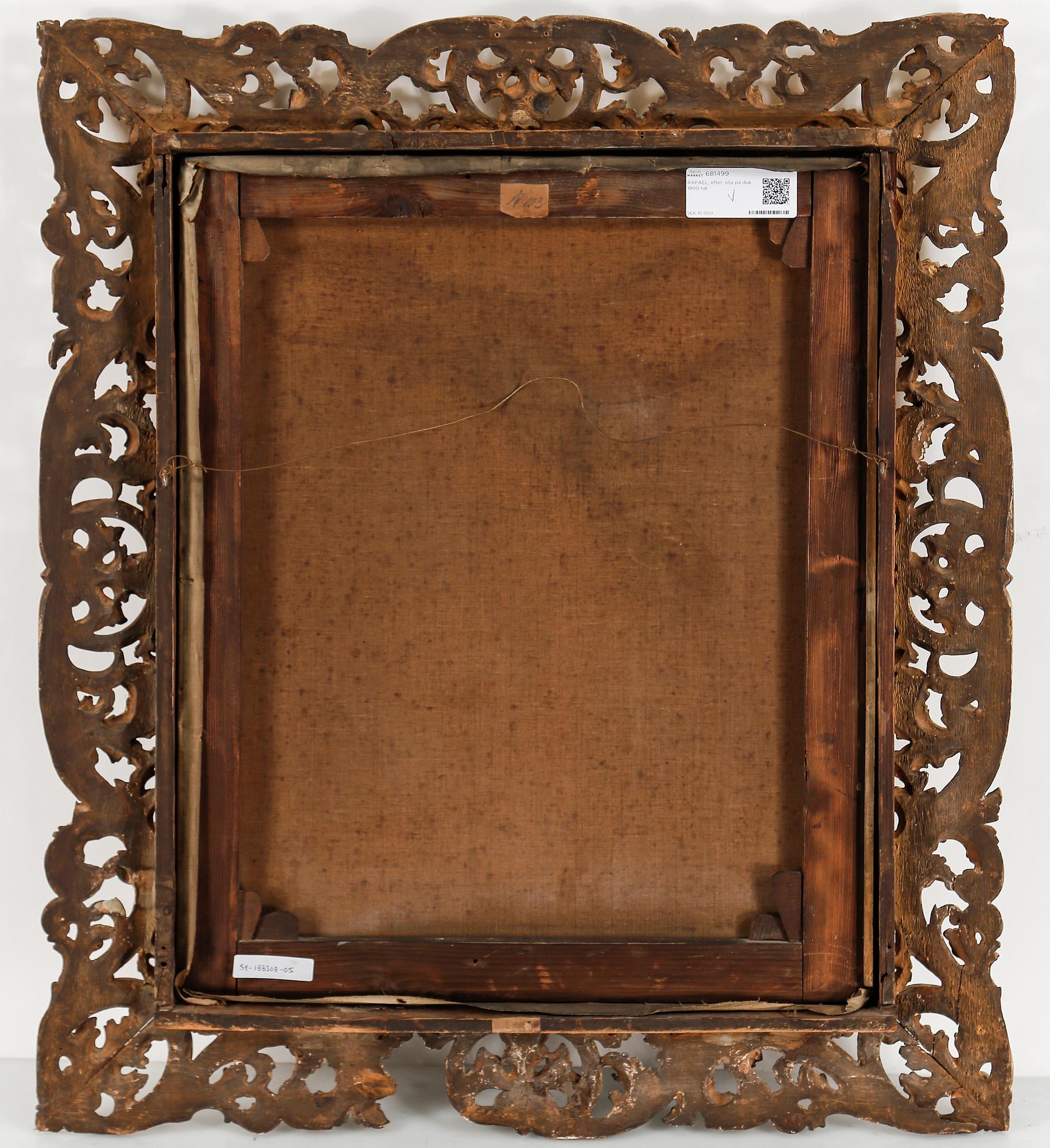 RAFAEL, efter, olja på duk, 1800-tal.