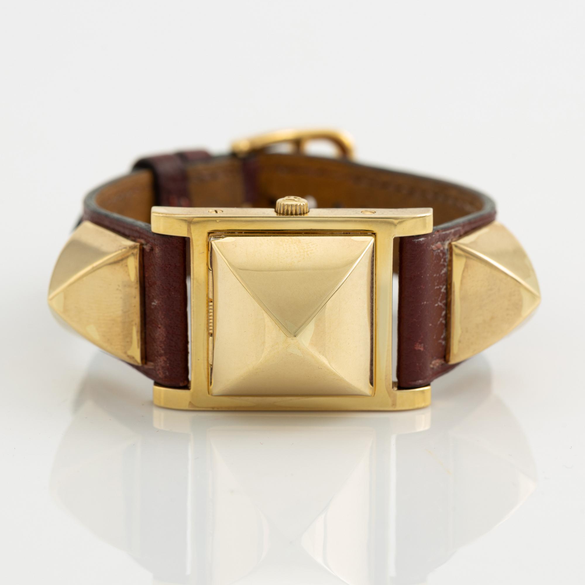 Hermès, Medor, armbandsur, 23 x 32 mm.