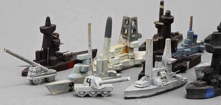 MINIATYRMODELLER, ca 100 st, Ragnar Sandberg, 1900-tal.
