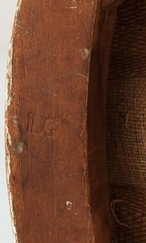 TABURETTER, ett par, av Johan Lindgren (mästare i Stockholm 1770-1800). Gustavianska.