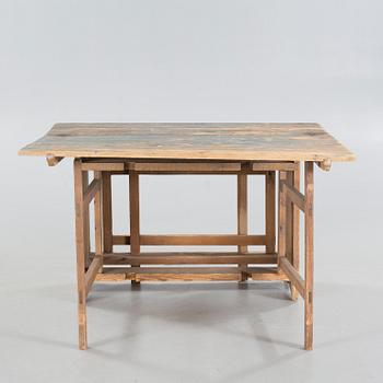 A Swedish handcrafted table, 19th century.