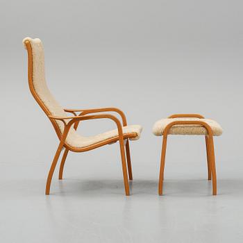 Yngve Ekström, a 'Lamino' easy chair with stool for Swedese.