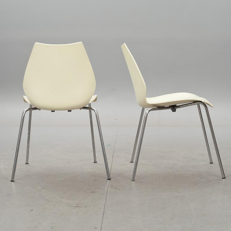 STOLAR, 6 st, "Maui", Vico Magistretti för Kartell.