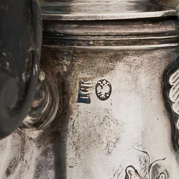 A Viennese silver pot, maker's mark of Josef Carl Klinkosch, Austria 1872-1922.