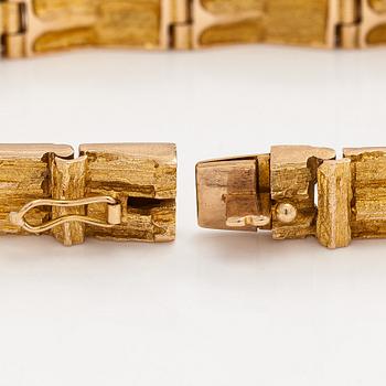 Björn Weckström, bracelet, "Cascade", 14K gold.