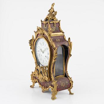 A rococo-style bracket clock, late 19th Century.