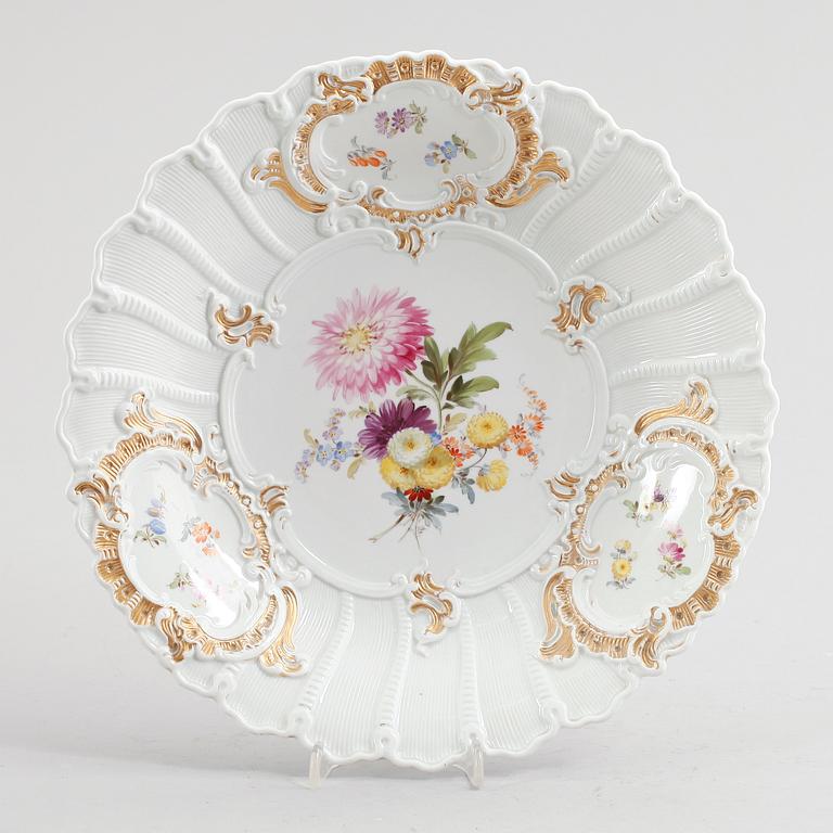 SKÅLFAT, porslin, Meissen, 1800-tal.