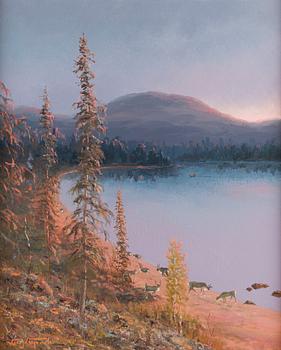 Veli Koljonen, Landscape from Lapland.