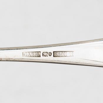 A Swedish silver cutlery set, 'Chippendale' pattern, Mema, GAB, some with year mark Eskilstuna 2010 ( 72 pieces).