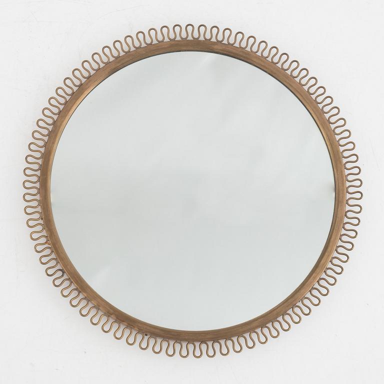 A Swedish Modern mirror, 1940's/50's.