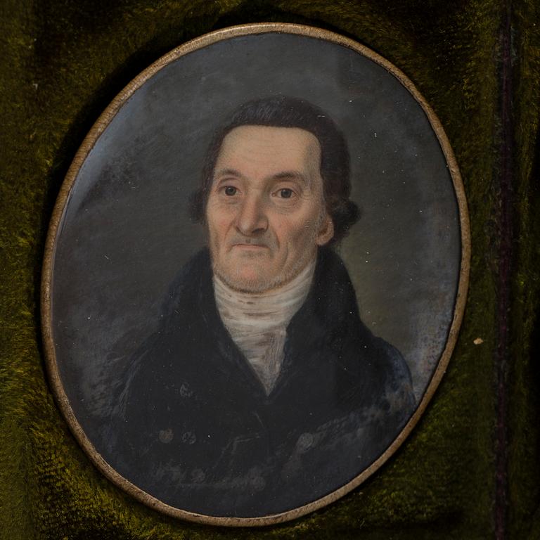 THREE 19TH CENTURY MINIATURES PORTRAITS.